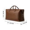 Sac de Voyage Fourre-tout en Cuir Vegan - Le June - Hazelnut - Lambert