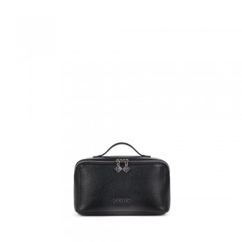 Trousse à Maquillage en Cuir Vegan - La Jolie - Noir - Lambert