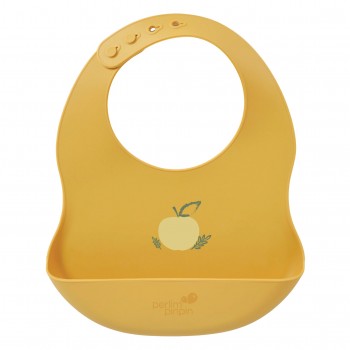 Bavoir Silicone - Pomme - Perlimpinpin
