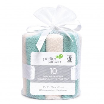 Débarbouillettes Pour Bébé 10/pqt - Sacelle/beige -