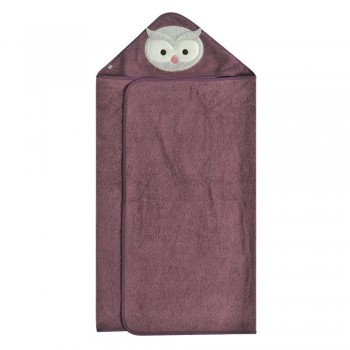Serviette à Capuchon pour Enfant - Hibou - Perlimpinpin