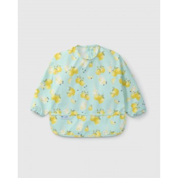 Bavoir Imperméable à Manches Longues - Citrons - Loulou Lollipop