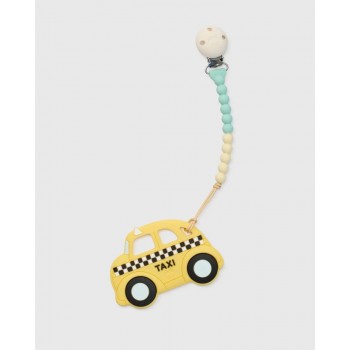 Attache-suce et Jouet de Dentition - Taxi - Loulou Lollipop
