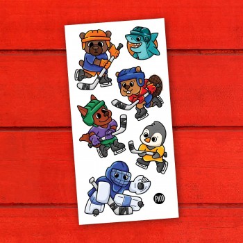 Tatouage Temporaire - Les Joueurs Hockey - Pico