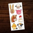 Tatouage Temporaire - Les Animaux de la Ferme - Pico