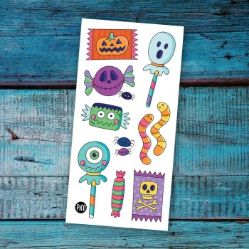 Tatouage Temporaire - Les Bonbons D'halloween - Pico