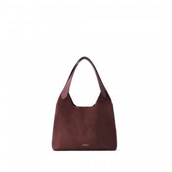 Sac Fourre-tout en Suède Vegan - Le Katy - Cassis - Lambert