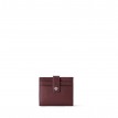 Porte-cartes Pliable en Cuir Vegan - Le Jennie - Cassis - Lambert