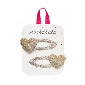 Pinces à Cheveux - Coeur Or - Rockahula