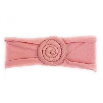 Bandeau De Tête 3-12m - Vieux Rose - Baby Wisp
